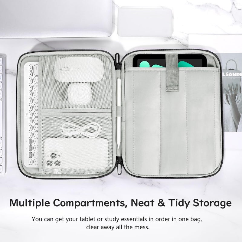 Dadanism 8-9 Inch Tablet Sleeve Padded Carrying Case for iPad mini 7th/6th 8.3", iPad mini 5/4/3/2/1 7.9", Remarkable Paper Pro Move 7.3" 2025, Galaxy Tab A9/A7 Lite 8.7", Tab M8 8", Tab M9 9", Black - Image 4